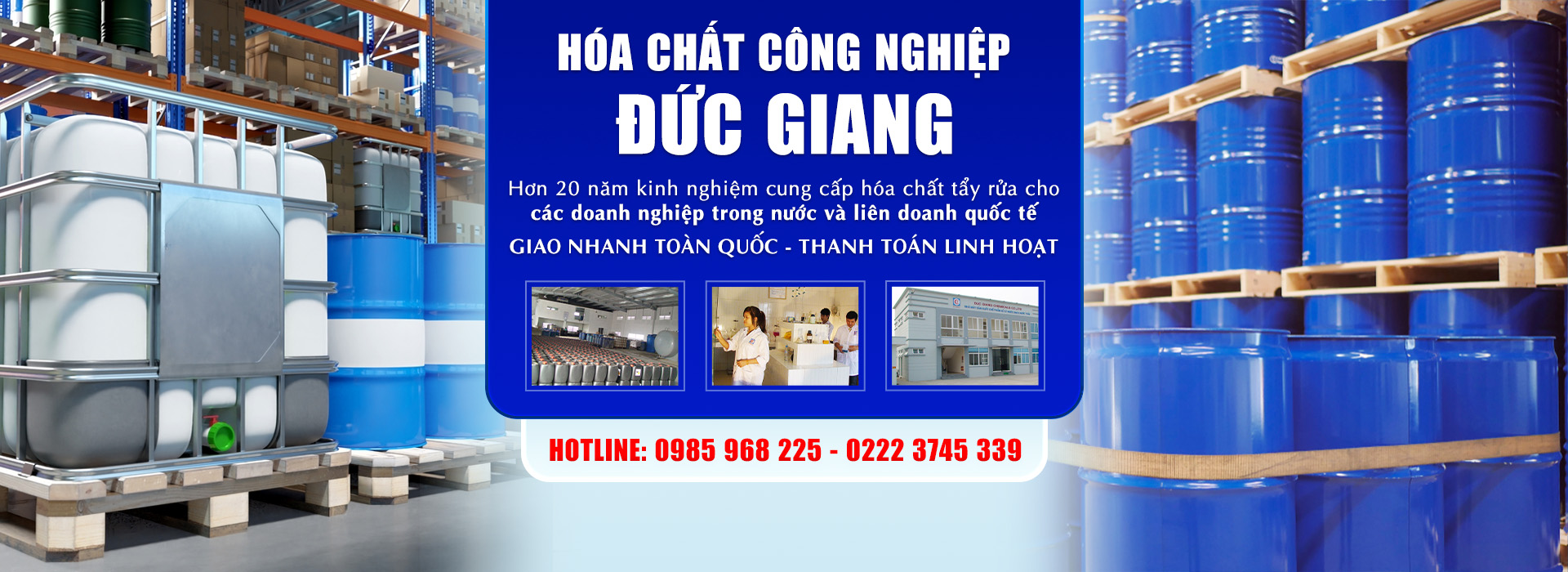CÔNG TY TNHH HÓA CHẤT CÔNG NGHIỆP ĐỨC GIANG